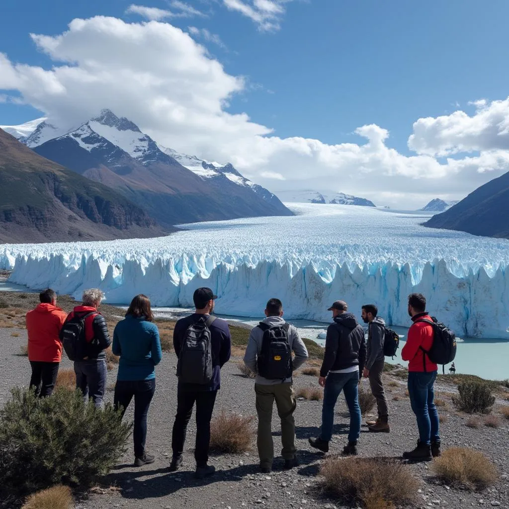 Equipo explorando la Patagonia